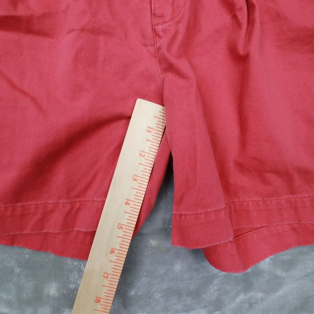 Polo Ralph Lauren Vintage‎ Men's Light Red Faded Pleat Front Shorts size 36